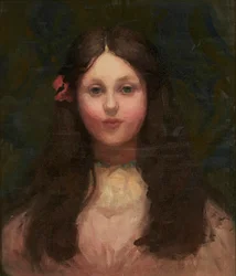 Retrato de una niña (óleo sobre lienzo)