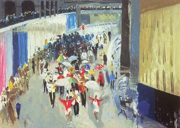 At a Georgia Camp Meeting, 2001 (óleo sobre lienzo)