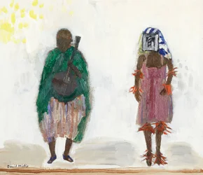 Músico y bailarín de Senegal