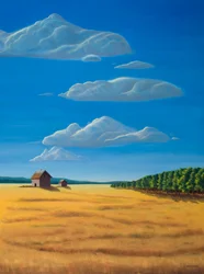 Out Standing in Thier Field, 2009 (óleo sobre lienzo)