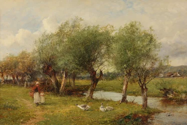 Alimentando a los gansos