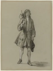 Ferdinand Huyck regresa del extranjero. Ilustración para el libro homónimo de Jacob van Lennep