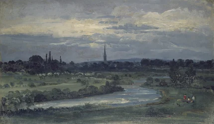 Vista desde la casa de Pugin cerca de Salisbury