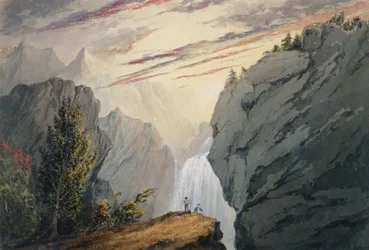 En la cascada