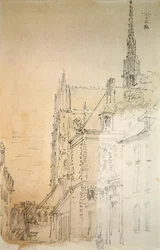 Una catedral en una calle