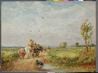 Yendo al campo de heno