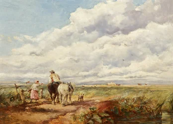 Paisaje con segadores