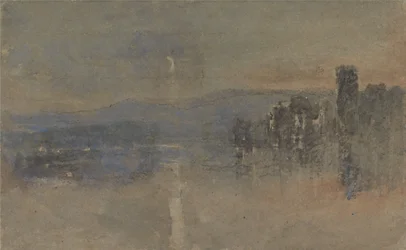 Paisaje a la luz de la luna
