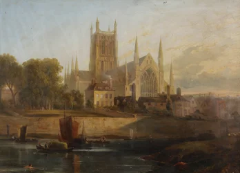 Catedral de Worcester, río Severn