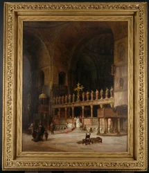 Interior de San Marcos, Venecia, 1869