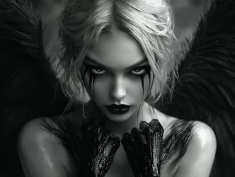 Mirada del ángel oscuro