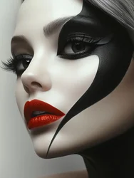 Retrato de belleza dramática