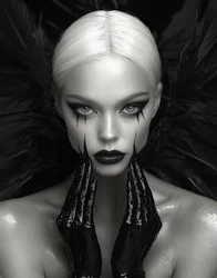 Retrato de un ángel gótico