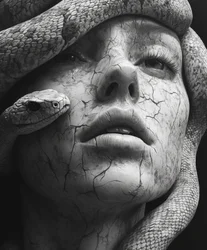 La cara de piedra de Medusa