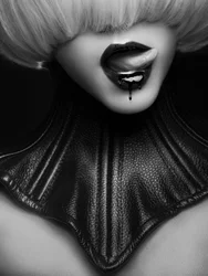 Retrato de una rubia sensual
