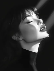 Retrato de belleza en sombra