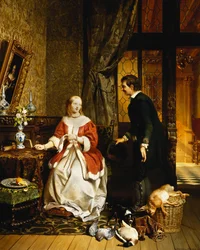 De vuelta del mercado, 1846