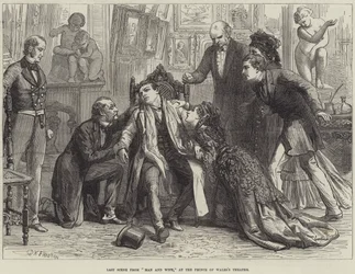 Última Escena de Hombre y Mujer, en el Teatro del Príncipe de Gales