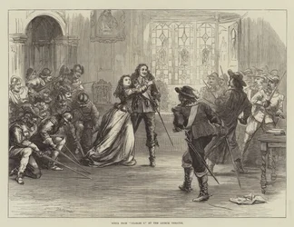 Escena de Carlos I en el Teatro Lyceum