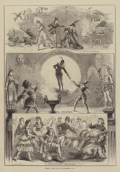 Escenas de las pantomimas