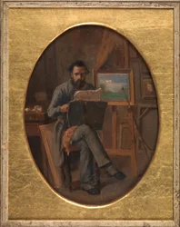 Un pintor en su estudio