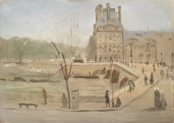Pont Royal en París. Boceto