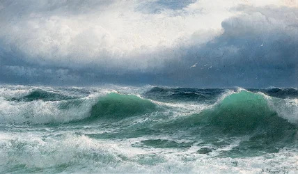 Mar tormentoso con rompientes translúcidas, 1894