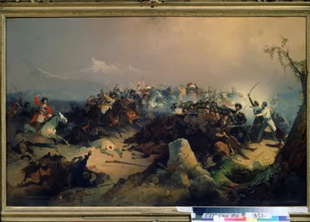 Attaque par les Tcherkesses de la cavalerie russe le 24 Mai 1846 (Ataque de los Cherkesses a la caballería rusa el 24 de mayo
