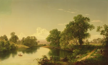 En el arroyo Esopus, condado de Ulster, NY, 1859