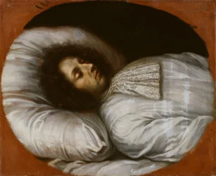 Carlos XI (1655-1697), rey de Suecia, conde palatino de Zweibrücken, en su lecho de muerte, 1697