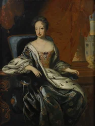 Retrato de Hedvig Eleonora de Holstein-Gottorp 1636-1715, Reina de Suecia
