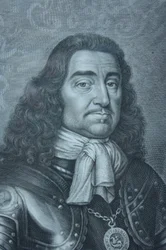 General Monck según el grabado de David Loggan, 1661, National Portrait Gallery, Londres