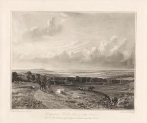 Hampstead Heath, Harrow en la distancia