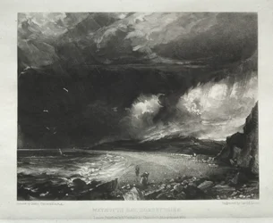 Varios temas de paisaje, característicos del paisaje inglés...Bahía de Weymouth, Dorsetshire, 1830