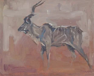 Toro kudu, 2018 (óleo sobre panel)