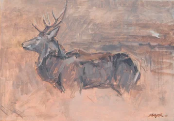 Ciervo colorado, 2023 (óleo sobre lienzo)