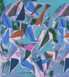 Muestra de suelo en azul