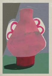 Maceta rosa, 2023 (técnica mixta)