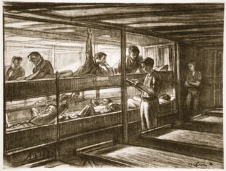 En un barco hospital, ilustración de 