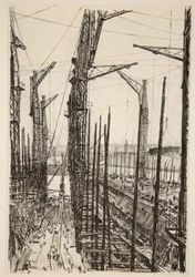 Las Siete Grullas, ilustración de "The Western Front", pub. by Country Life Ltd