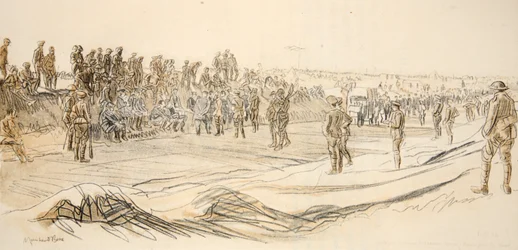 Vigilancia de prisioneros alemanes, ilustración de 