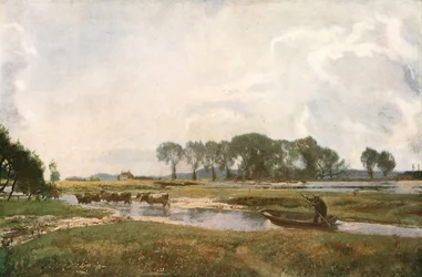 Conduciendo las Vacas, Hampshire, 1892, c1930