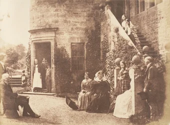 Bonaly Towers. Hogar de Lord Cockburn, 1843-47. Creadores: David Octavius Hill, Robert Adamson, Hill & Adamson.