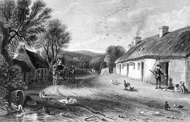 Cabaña de Burn, ilustración de 