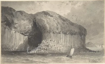 Vista de la cueva de Fingal