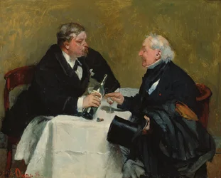 Rechazando una bebida, 1876