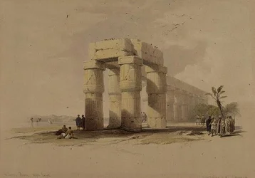 En Luxor, Tebas, Alto Egipto, de "Egipto y Nubia", Vol.1