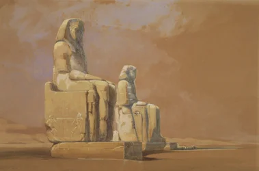 Colosos, Tebas, 1838