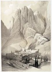 Convento de Santa Catalina, dibujo hecho el 19/02/1839 en "La Tierra Santa", Londres 1849