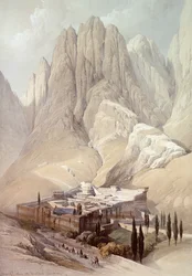 Convento de Santa Catalina con el Monte Horeb, 19 de febrero de 1839, lámina 118 del Volumen III de 